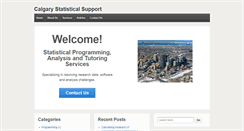 Desktop Screenshot of calgarystatisticalsupport.com