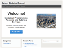 Tablet Screenshot of calgarystatisticalsupport.com